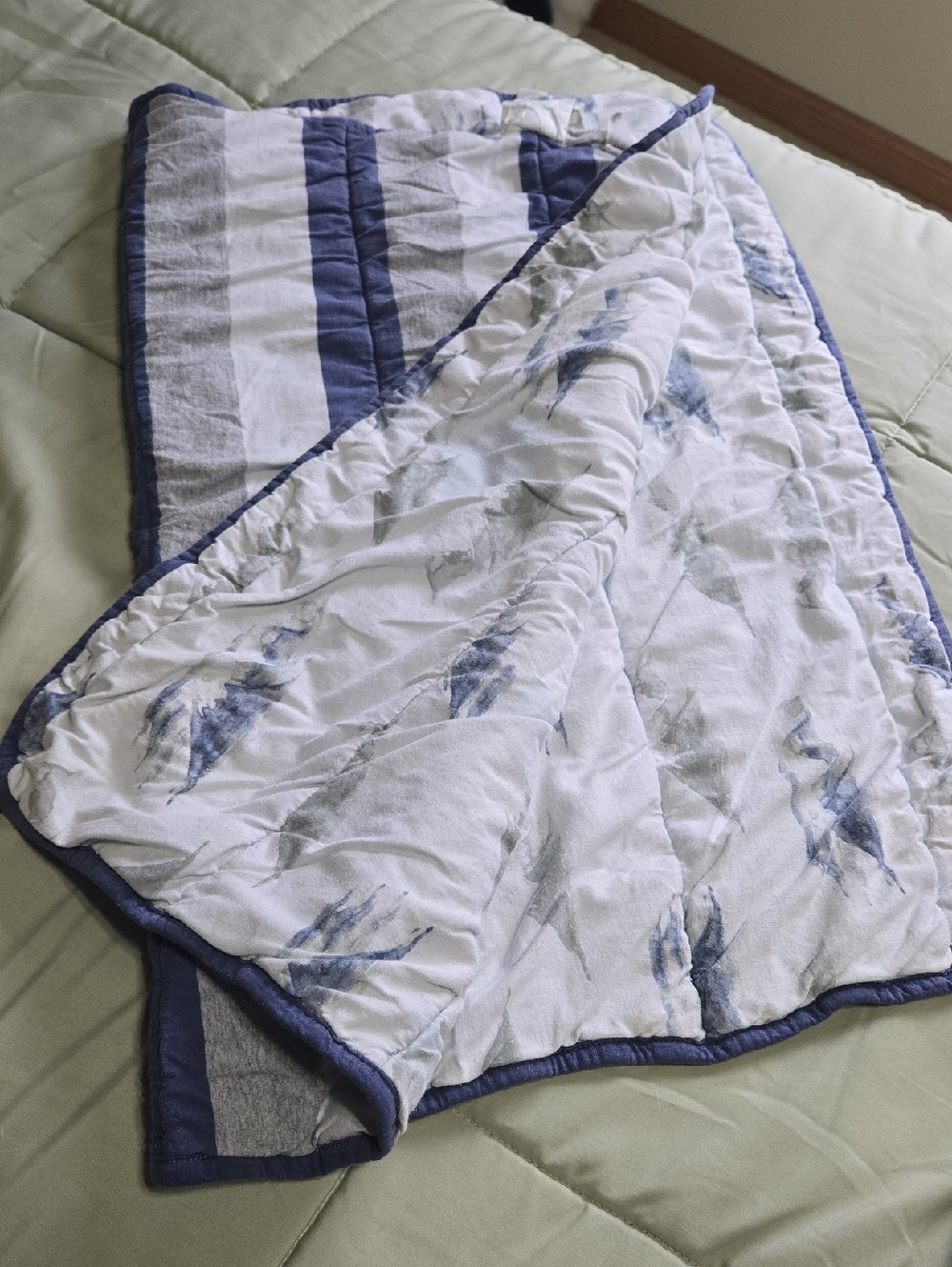 Burts Bees Baby Reversible Quilted  Blanket